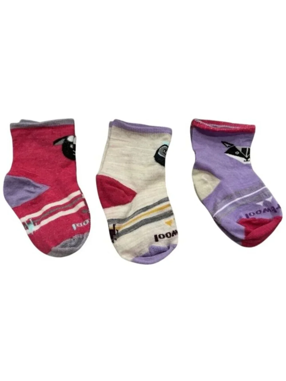 3- Smartwool Toddler Socks 2T-3T NWB Girls